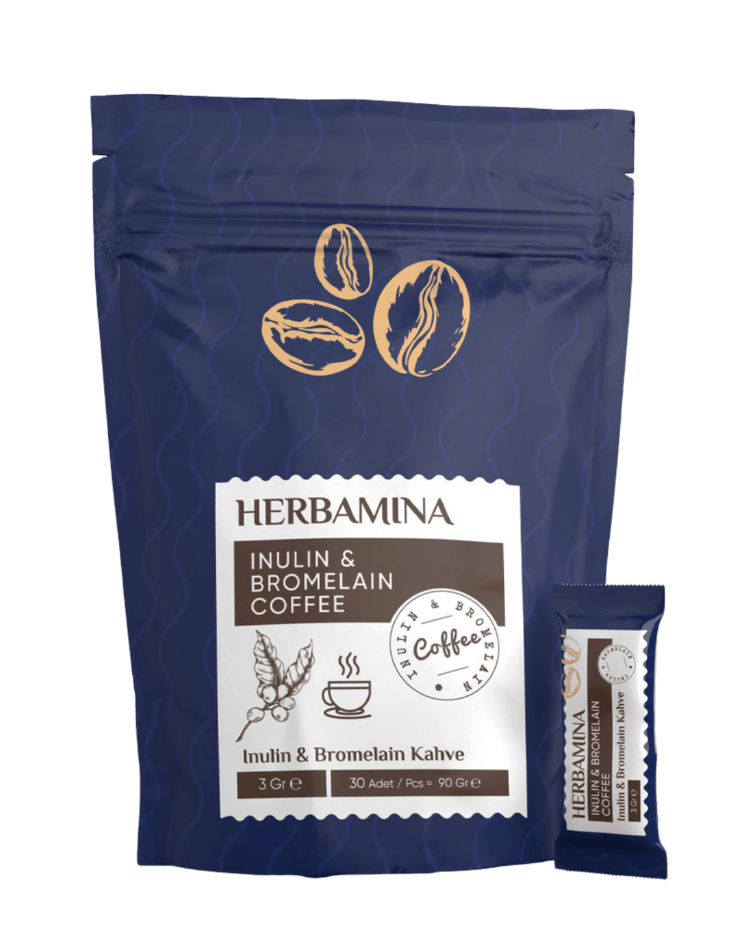 HERBAMINA INNULIN & BROMELAIN COFFEE