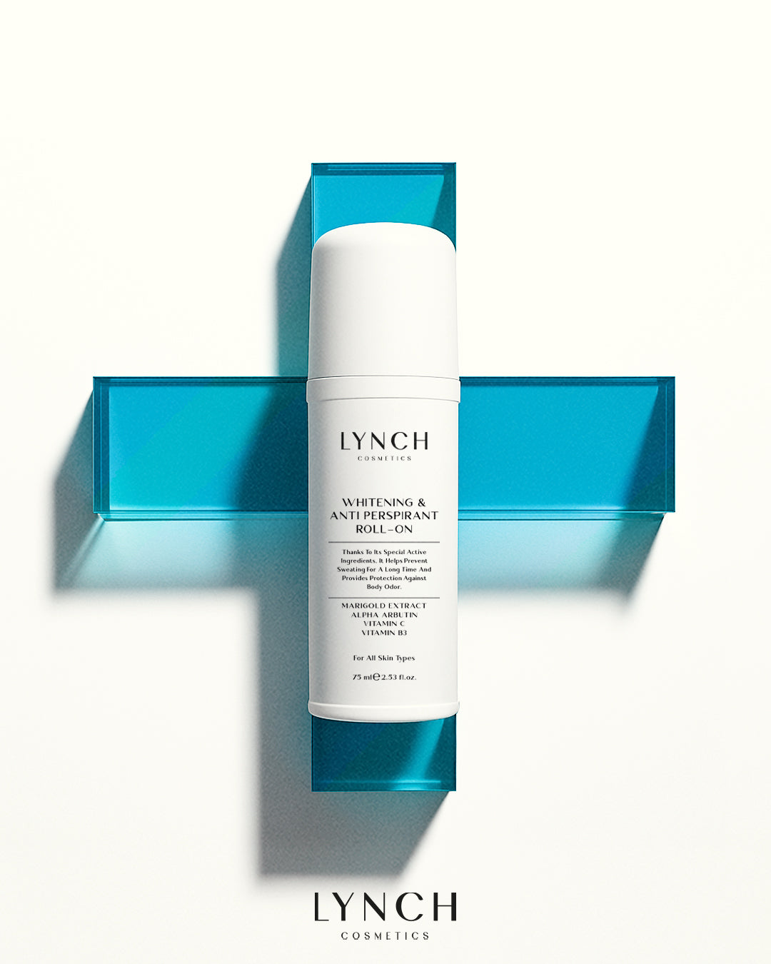 LYNCH Cosmetics WHITENING & ANTI-SWEAT ROLL-ON – 75 ml