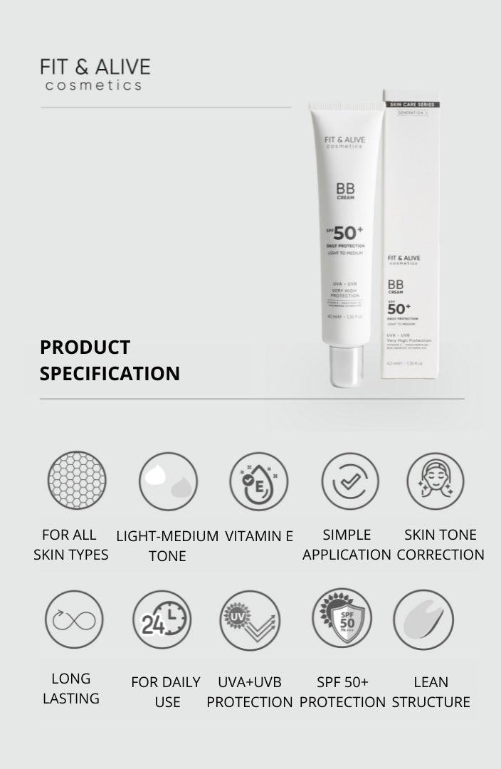 FIT & ALIVE KOZMETİK BB KREM SPF50+