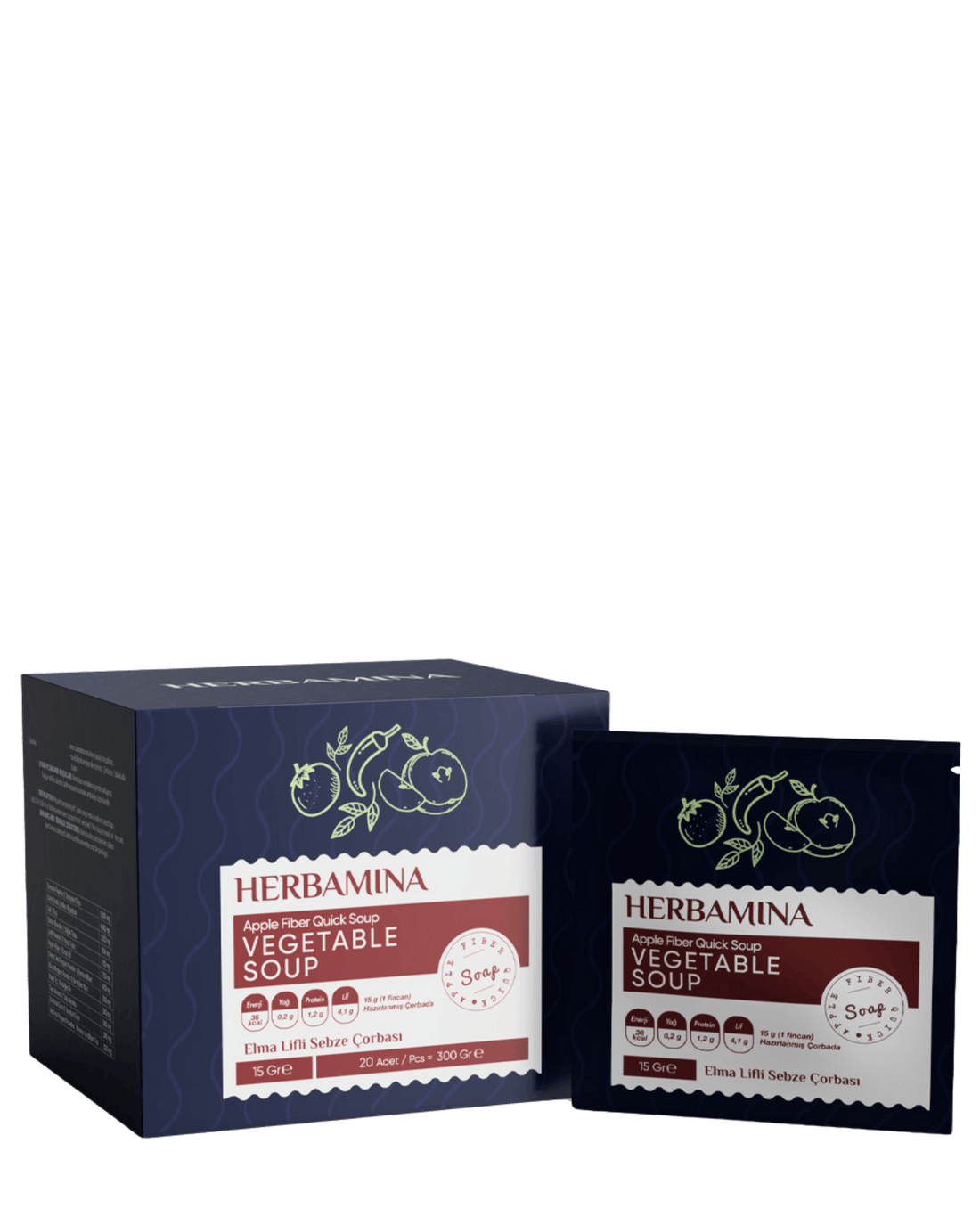 Herbamina Elma Lifli Sebze Kremalı Çorba