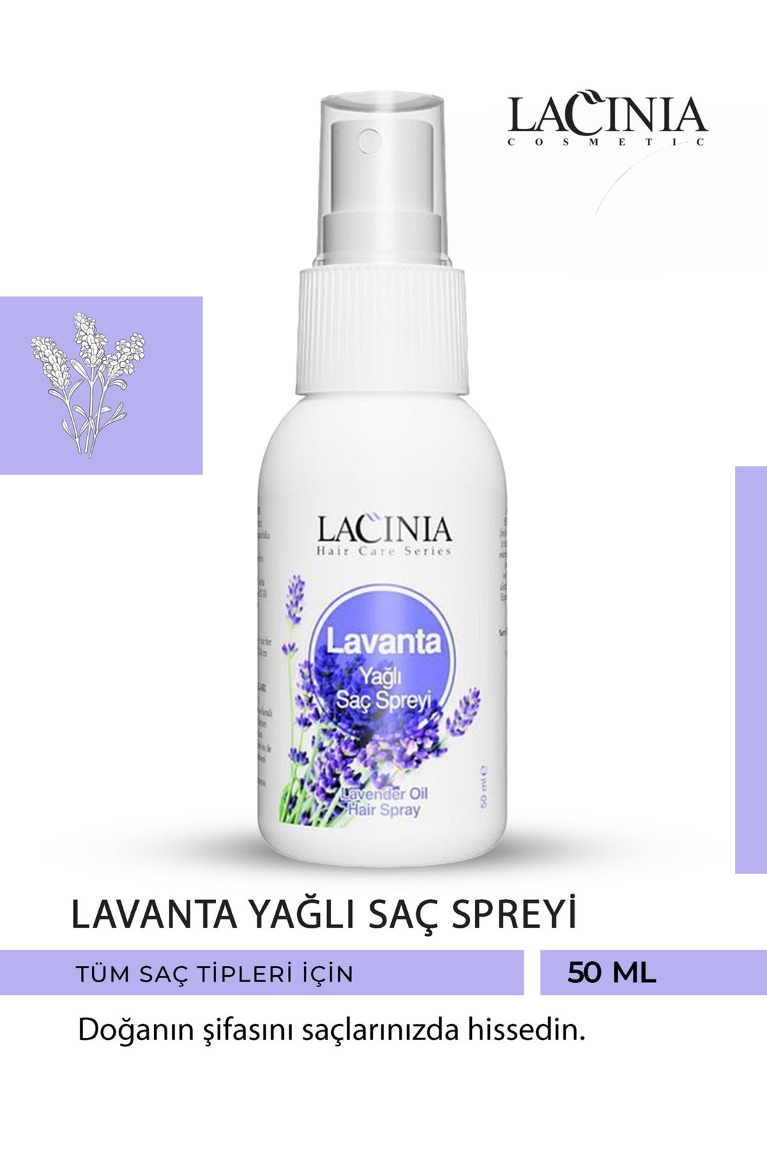Lacinia Lavendel Öl Haarspray 50ml
