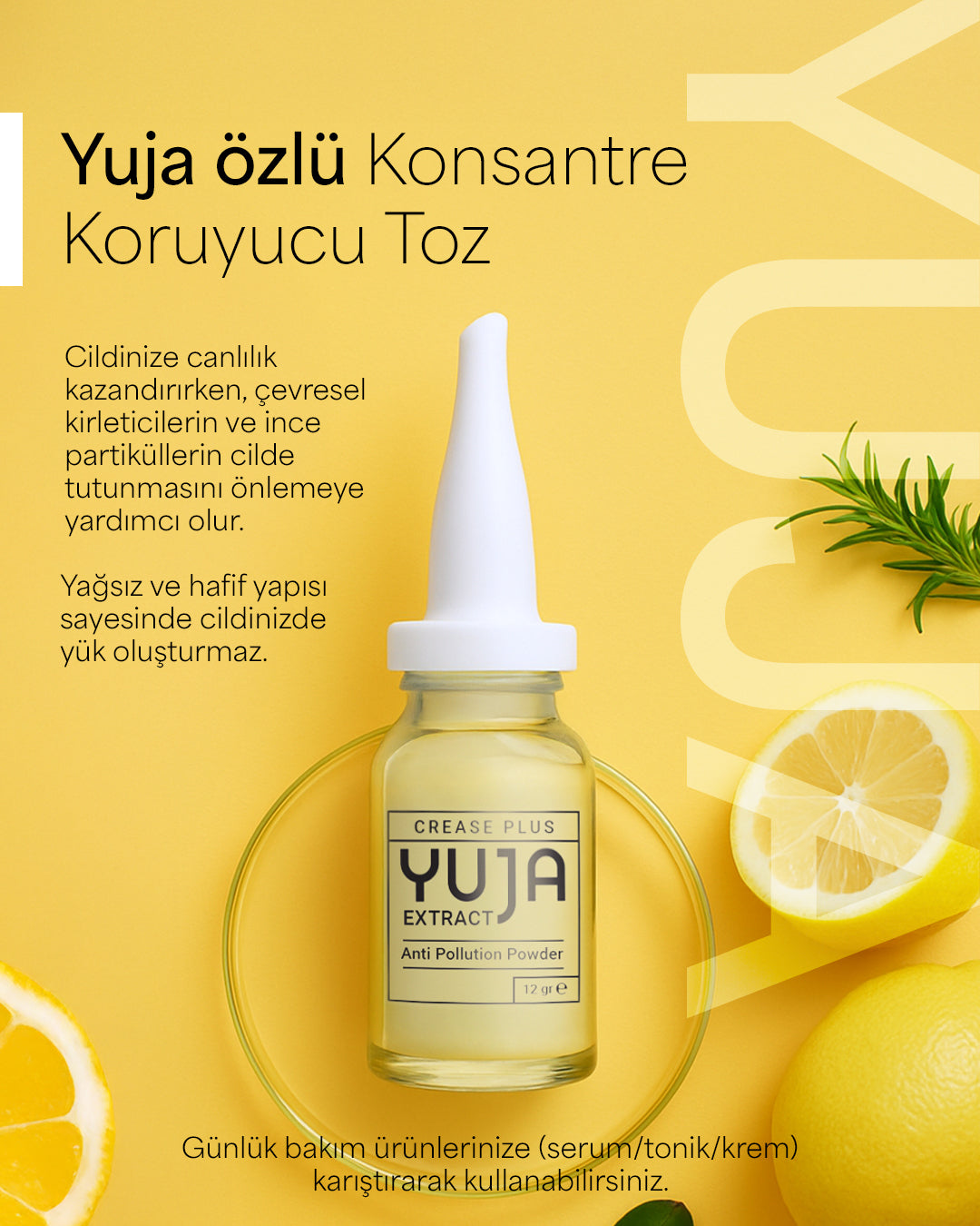 CREASE PLUS - YUJA klärendes &amp; aufhellendes Gesichtsreinigungspuder 12 g