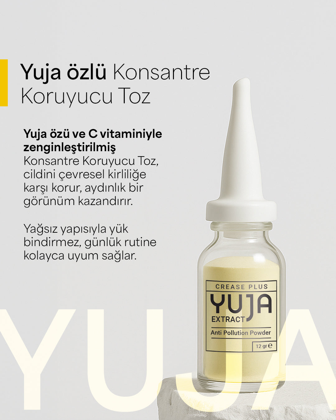 CREASE PLUS - YUJA klärendes &amp; aufhellendes Gesichtsreinigungspuder 12 g