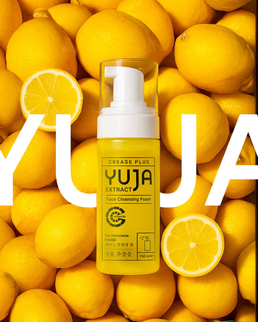 CREASE PLUS YUJA - Gesichtreinigungsschaum 150 ml