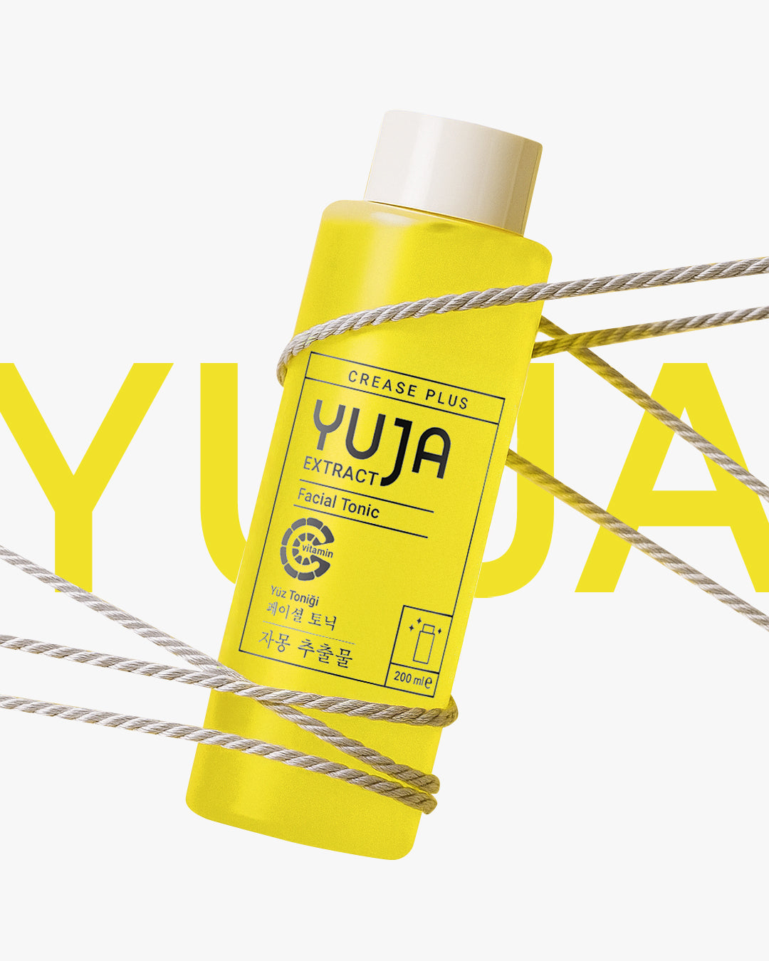 CREASE PLUS YUJA - klärender &amp; belebender Gesichtstoner 200 ml