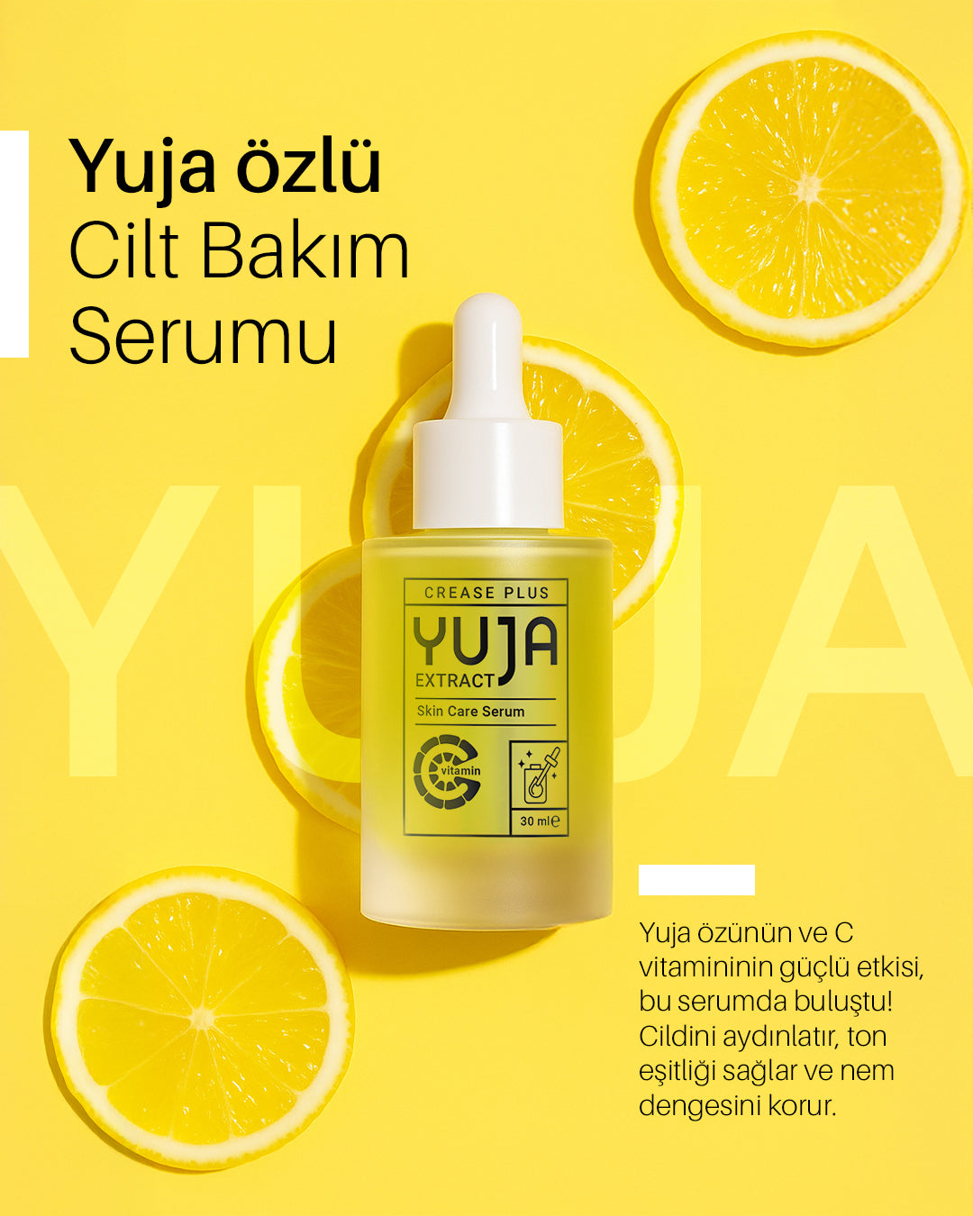 CREASE PLUS - YUJA Serum gegen Pigmentflecken &amp; Fältchen 30 ml