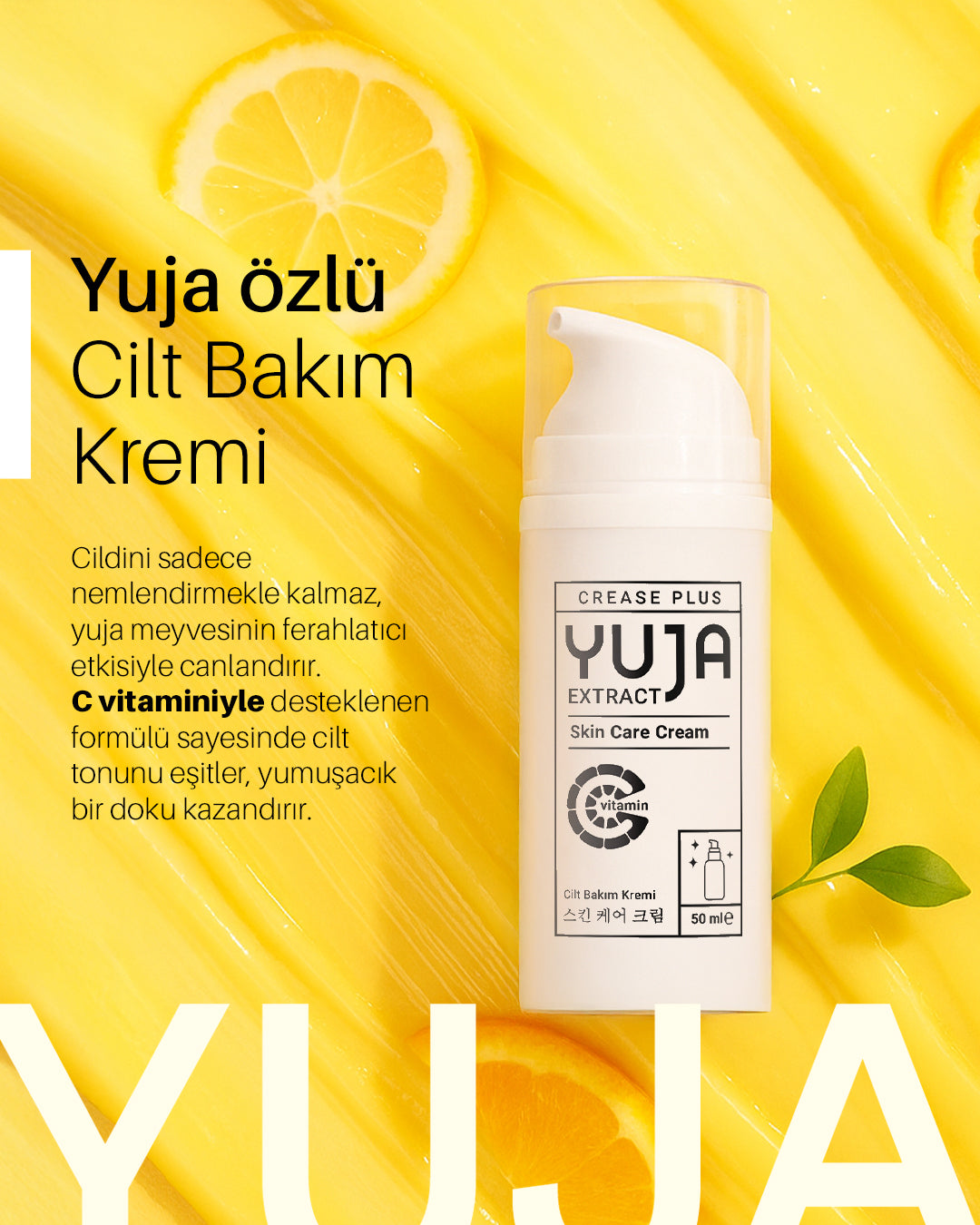 CREASE PLUS YUJA - EXTRACT Skin Care Cream 50ml